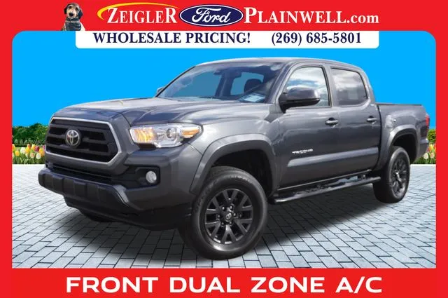 Gray 2023 Toyota Tacoma SR5 DOUBLE CAB 4X4 REAR CAMERA for sale in Plainwell, MI