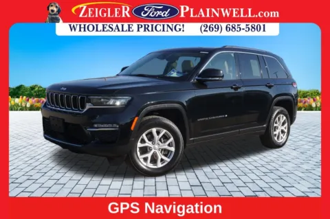 Black 2022 Jeep Grand Cherokee Limited for sale in Plainwell, MI