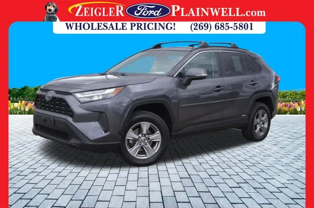 Gray 2022 Toyota RAV4 Hybrid XLE for sale in Plainwell, MI