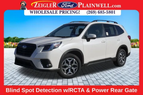 White 2024 Subaru Forester Premium for sale in Plainwell, MI