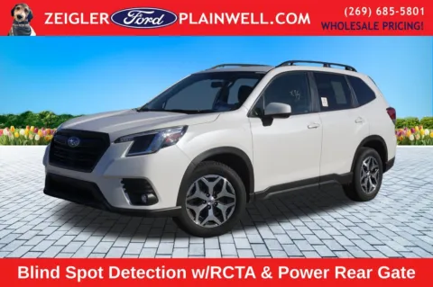 White 2024 Subaru Forester Premium for sale in Plainwell, MI