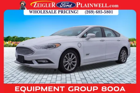 White 2017 Ford Fusion Energi SE Luxury for sale in Plainwell, MI