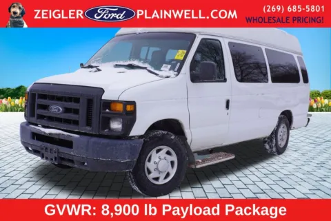White 2013 Ford E-250 Passenger Wagon for sale in Plainwell, MI