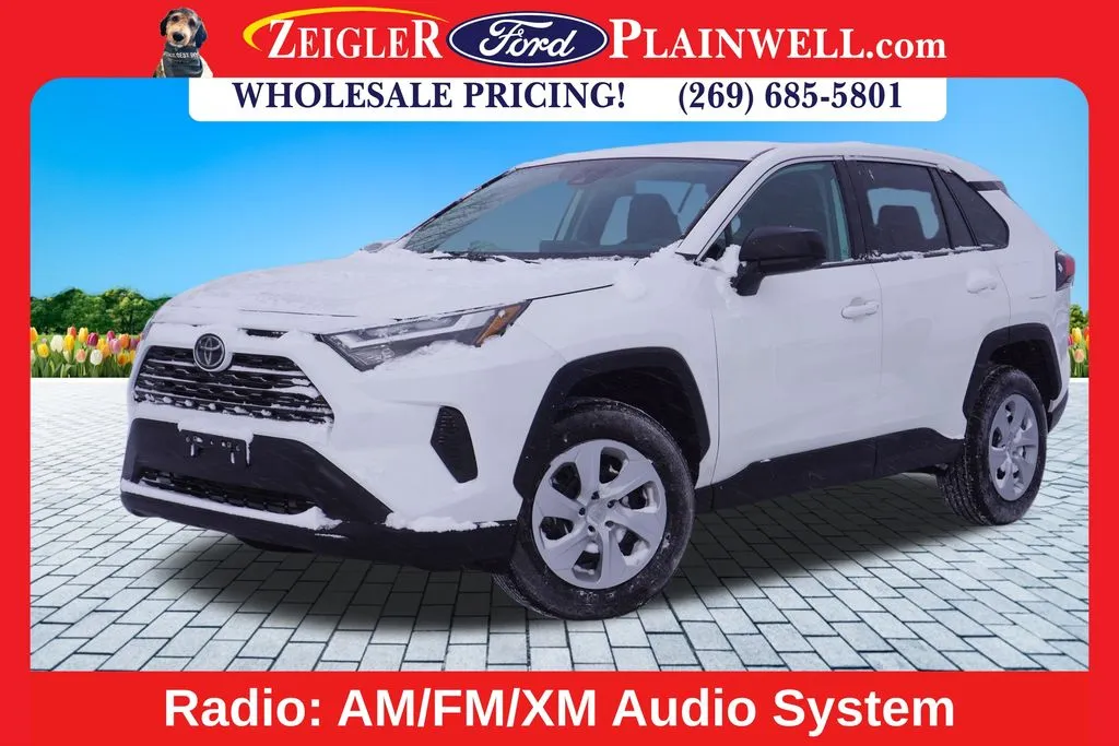 White 2024 Toyota RAV4 LE for sale in Plainwell, MI