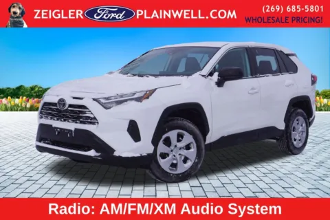 White 2024 Toyota RAV4 LE for sale in Plainwell, MI