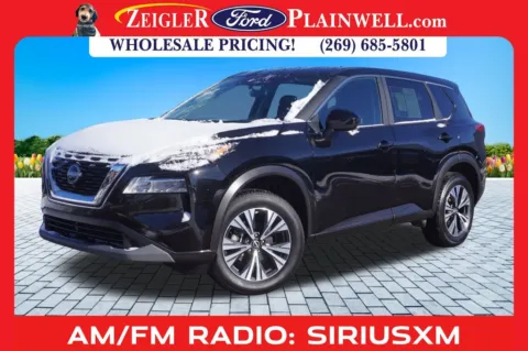 Black 2023 Nissan Rogue SV for sale in Plainwell, MI