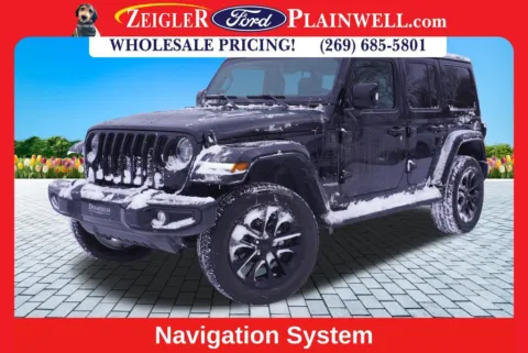 Black 2022 Jeep Wrangler Unlimited Sahara High Altitude for sale in Plainwell, MI