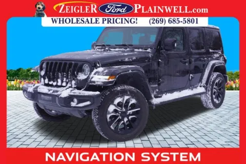 Black 2022 Jeep Wrangler Unlimited Sahara High Altitude for sale in Plainwell, MI