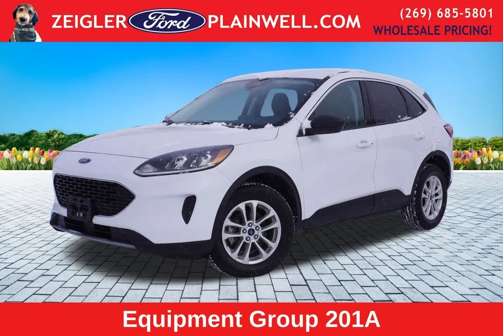 White 2022 Ford Escape Hybrid SE for sale in Plainwell, MI