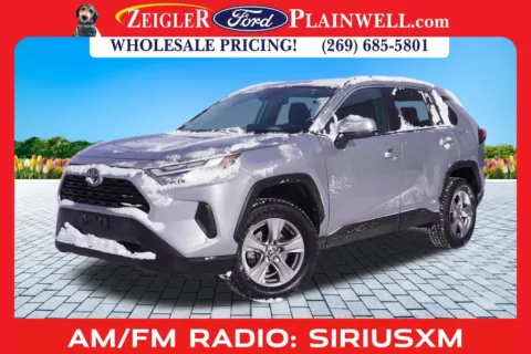 Silver 2022 Toyota RAV4 Hybrid XLE for sale in Plainwell, MI
