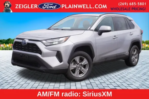 Silver 2022 Toyota RAV4 Hybrid XLE for sale in Plainwell, MI