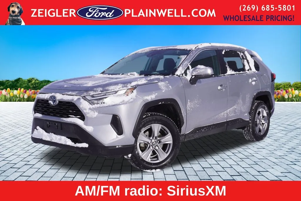 Silver 2022 Toyota RAV4 Hybrid XLE for sale in Plainwell, MI