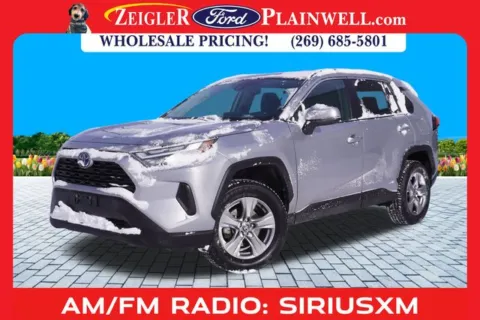 Silver 2022 Toyota RAV4 Hybrid XLE for sale in Plainwell, MI