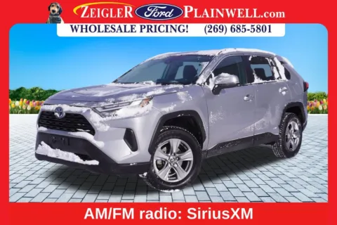 Silver 2022 Toyota RAV4 Hybrid XLE for sale in Plainwell, MI