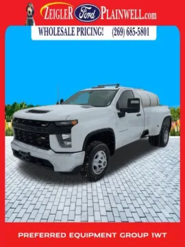 White 2022 Chevrolet Silverado 3500HD Work Truck for sale in Plainwell, MI