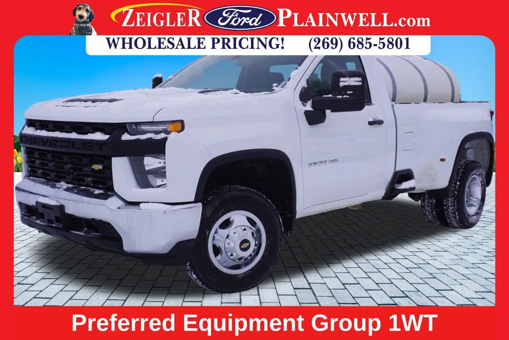 White 2022 Chevrolet Silverado 3500HD Work Truck for sale in Plainwell, MI
