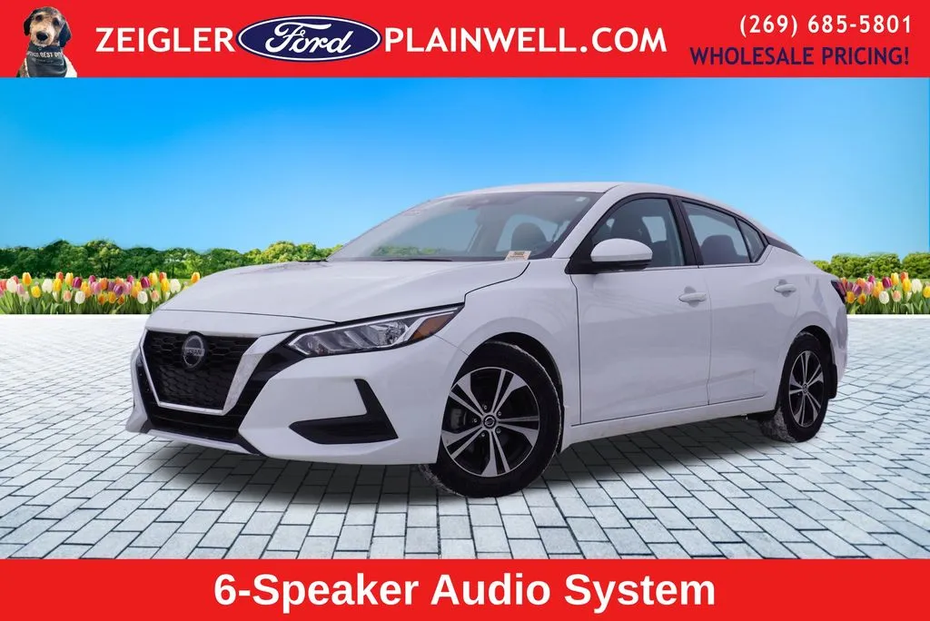 White 2020 Nissan Sentra SV for sale in Plainwell, MI