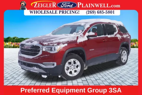 Red 2019 GMC Acadia SLE-1 for sale in Plainwell, MI