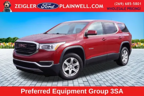 Red 2019 GMC Acadia SLE-1 for sale in Plainwell, MI