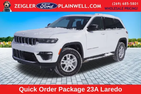 Yellow 2023 Jeep Grand Cherokee Laredo for sale in Plainwell, MI