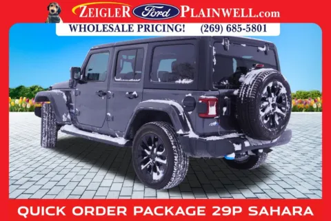 Another view of 2023 Jeep Wrangler Sahara 4xe for sale in Plainwell, MI at Zeigler Ford of Plainwell