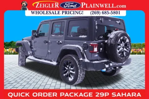 Photos of 2023 Jeep Wrangler Sahara 4xe for sale in Plainwell, MI at Zeigler Ford of Plainwell