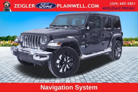 Gray 2023 Jeep Wrangler Sahara 4xe for sale in Plainwell, MI