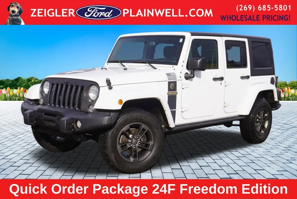 White 2018 Jeep Wrangler JK Unlimited Sport for sale in Plainwell, MI
