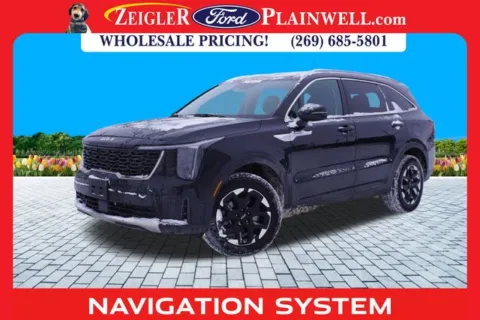 Black 2024 Kia Sorento S for sale in Plainwell, MI