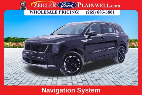 Black 2024 Kia Sorento S for sale in Plainwell, MI