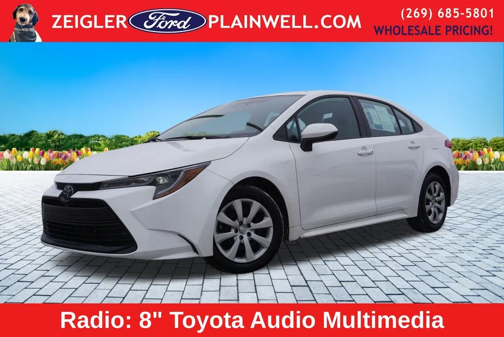 White 2024 Toyota Corolla LE for sale in Plainwell, MI
