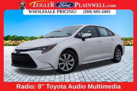 White 2024 Toyota Corolla LE for sale in Plainwell, MI