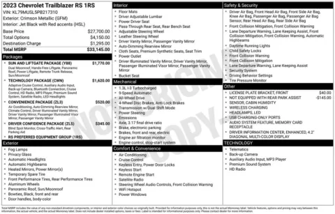 Photos of 2023 Chevrolet TrailBlazer RS for sale in Plainwell, MI at Zeigler Ford of Plainwell