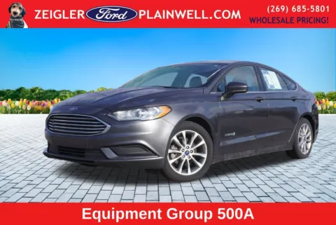 Gray 2017 Ford Fusion Hybrid S for sale in Plainwell, MI