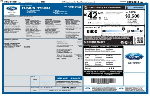 Gray 2017 Ford Fusion Hybrid S for sale in Plainwell, MI