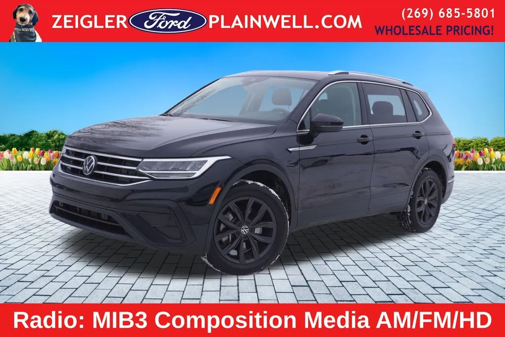 Black 2024 Volkswagen Tiguan 2.0T SE for sale in Plainwell, MI
