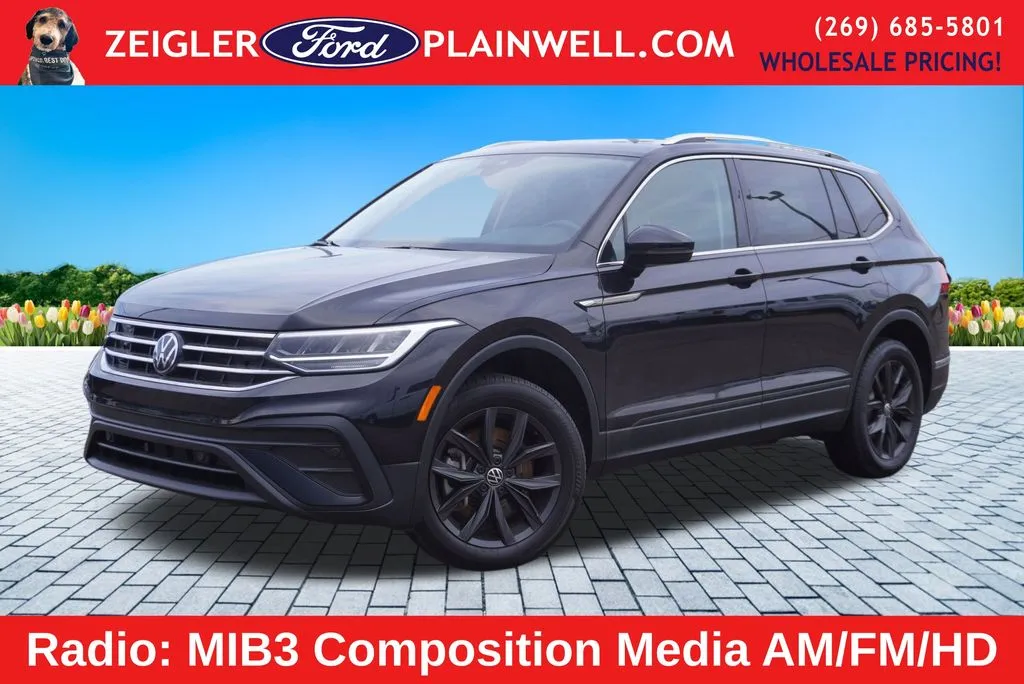 Black 2024 Volkswagen Tiguan 2.0T SE for sale in Plainwell, MI