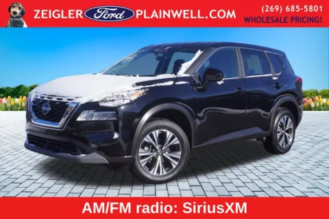 Black 2023 Nissan Rogue SV for sale in Plainwell, MI