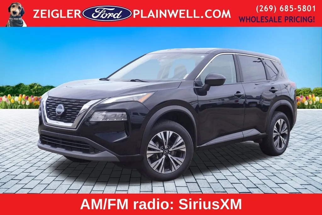 Black 2023 Nissan Rogue SV for sale in Plainwell, MI