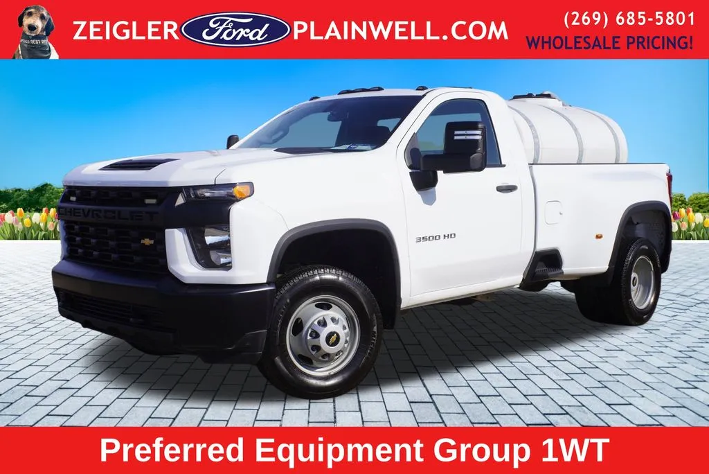 White 2023 Chevrolet Silverado 3500HD Work Truck for sale in Plainwell, MI