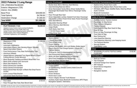 Photos of 2022 Polestar 2 Long Range Single Motor for sale in Plainwell, MI at Zeigler Ford of Plainwell