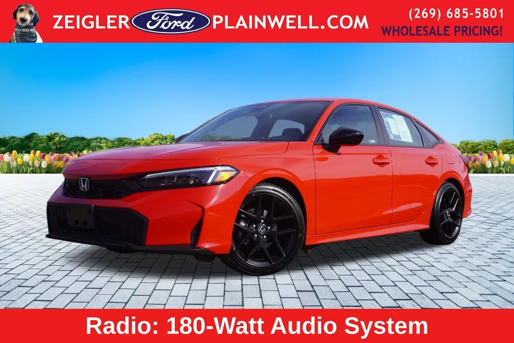 Red 2025 Honda Civic Sport for sale in Plainwell, MI