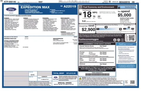 Photos of 2025 Ford Expedition Max Active for sale in Plainwell, MI at Zeigler Ford of Plainwell