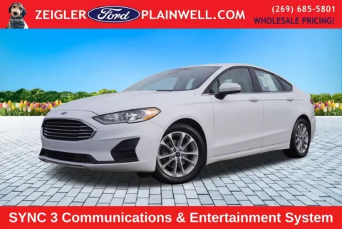 White 2019 Ford Fusion SE for sale in Plainwell, MI