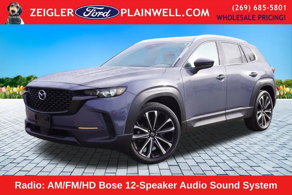 Gray 2025 Mazda CX-50 2.5 S Premium Plus Package for sale in Plainwell, MI