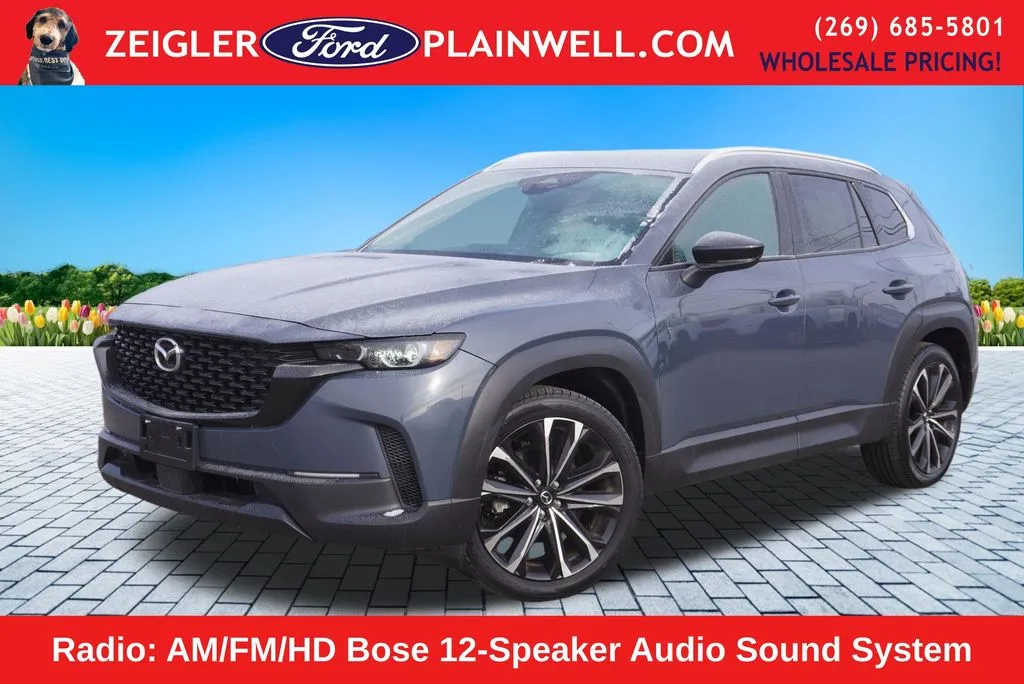 Gray 2025 Mazda CX-50 2.5 S Premium Plus Package for sale in Plainwell, MI