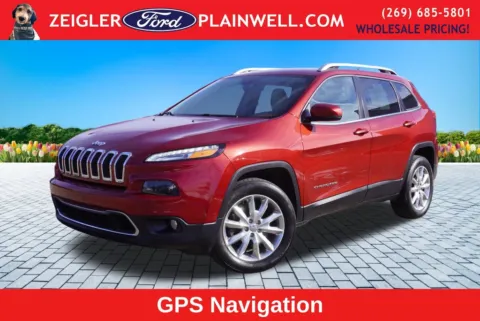 Red 2016 Jeep Cherokee Limited for sale in Plainwell, MI