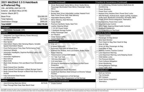 Photos of 2021 Mazda Mazda3 Preferred for sale in Plainwell, MI at Zeigler Ford of Plainwell