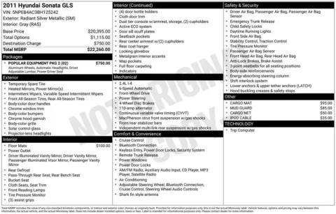 Photos of 2011 Hyundai Sonata GLS for sale in Plainwell, MI at Zeigler Ford of Plainwell