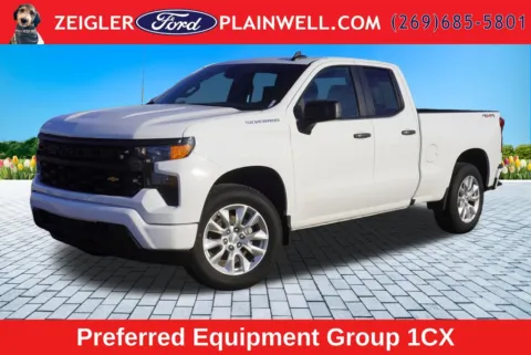 White 2023 Chevrolet Silverado 1500 Custom for sale in Plainwell, MI
